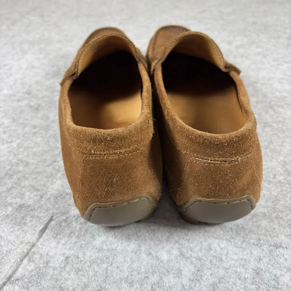 Luca Del Forte Men's Size 42 Suede Chestnut Penny Loafers 10046 Portugal EUC